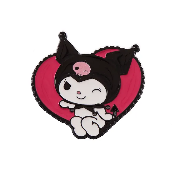 Значок Sanrio Мордочка в сердечке (металл) 3113602 — 3