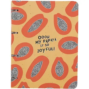 Тетрадь на кольцах в клетку Be Smart, "Fruits. Папайя", А4, 120 листов