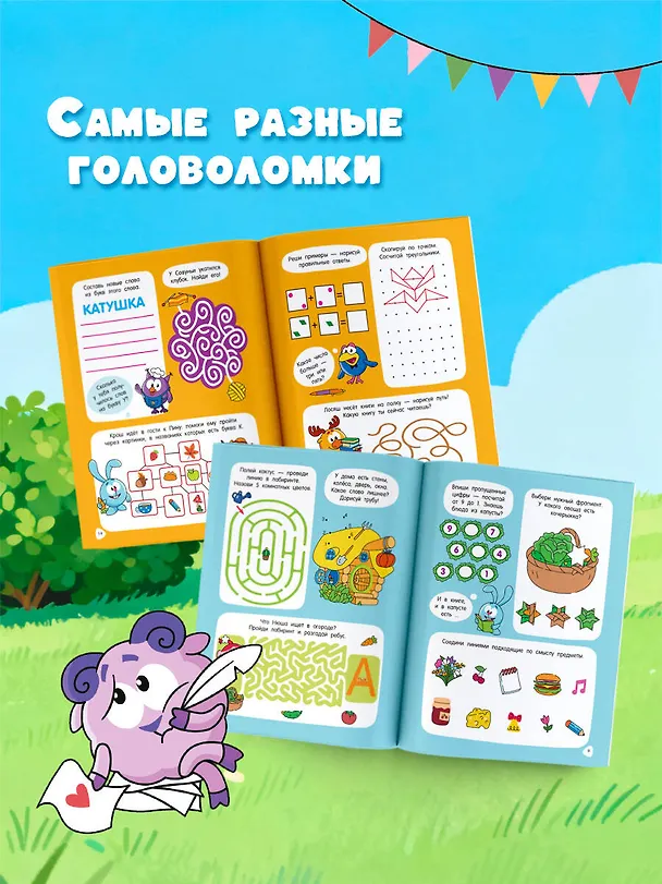 Книга 500 головоломок и лабиринтов со Смешариками () — 6