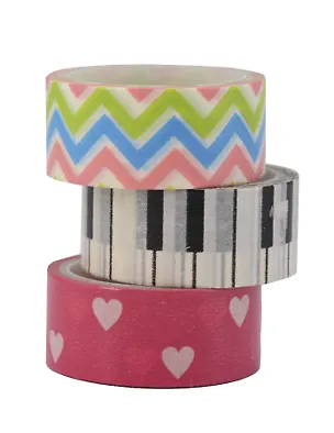 Клейкая лента 15мм*3м Centrum бумажная декоративная 3шт в блистере 327462