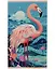 Алмазное панно на подвесе. Небесный фламинго. 30х50 см. — 3028497 — 1