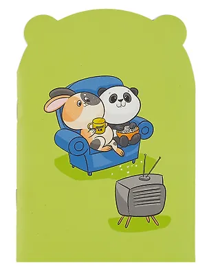 Записная книжка 120*170 32л "ПРИЯТЕЛИ" фигурная вырубка, карт.обл., мат.ламинация, скоба 3004339