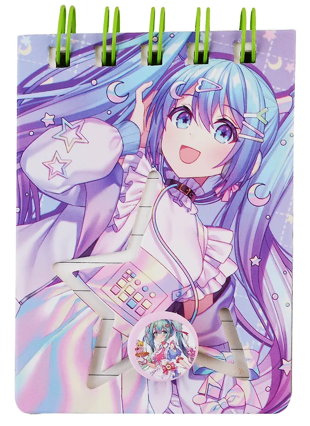 Блокнот А7 70л лин. "Anime girls" спираль, карт.обл., ассорти, инд.уп. 2947699 — 1