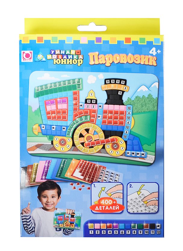 Игровой набор Умная мозаика Юниор Паровозик (6463,05059) (4+) (400+ дет.) 2330567 — 1