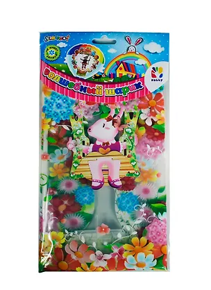 Воздушный шарик с пласт. держателем (935003) (+Кролик-картон) (+трубочка) (Hobby) 2391327