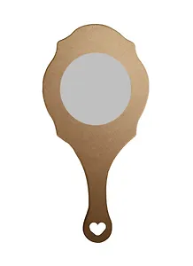 Набор для творчества, Заготовка, Зеркало большое МДФ, 26,5*13*0,6см