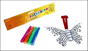 Игрушка-раскраска Сказочная бабочка (4 маркера) (536888) (упаковка)