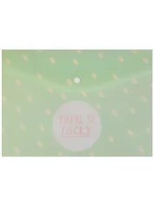 Папка-конверт А4 на кнопке "Lucky"