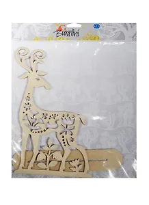 Декоративная форма на подставке Лесной олень (DZ10018) (фанера) (упаковка)