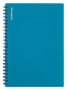 Тетрадь 80 листов, клетка, "Reef" спираль, бирюзовый, Erich Krause