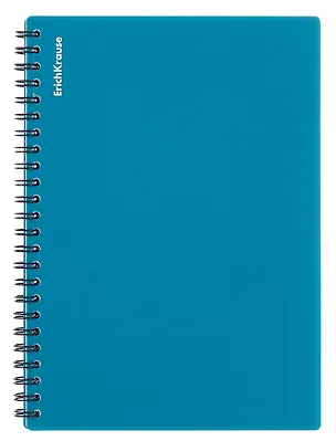 Тетрадь 80 листов, клетка, "Reef" спираль, бирюзовый, Erich Krause 3111036
