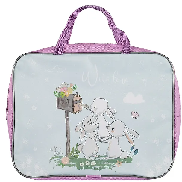 Папка для тетрадей А4 "CUTE BUNNY" молния, ткань 258373 — 1