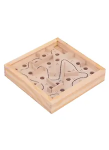 Деревянная игрушка. Лабиринт магнитный (11,5х11,5 см) (арт. ИД-0069)