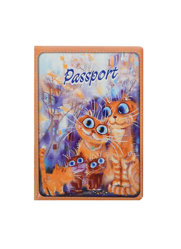 Обложка для паспорта Cats in the City (Дружная семья) 2461219 — 1