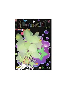 Набор зеленых светящихся накл. Бабочки объемн. (ЗАрт 660) (15001907) (4шт) (3+) (упаковка)