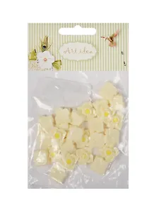 Цветок хризантема (В906) в пакете 25 шт,  молочный (11-08631-71)