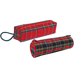 Пенал-тубус мягкий, ручка-петля, ткань цветная, ассорти, Канцбург