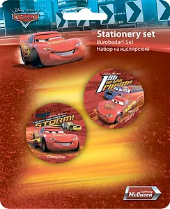 Набор канцелярский "Cars" (точилка, ластик) карт.блистер, Disney