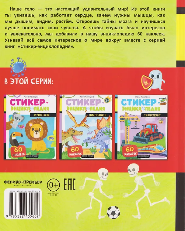 Книга Тело человека: книжка со стикерами (Жанна Жамойдина) — 2