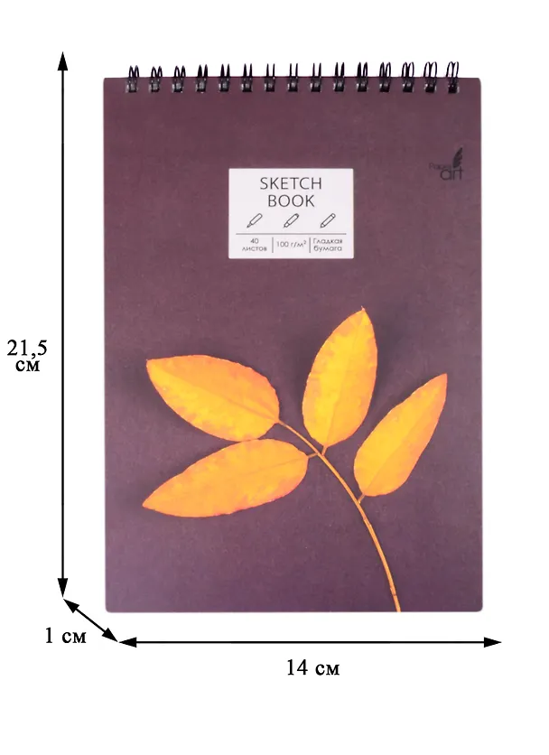 Скетчбук А5 40л "SKETCHBOOK. New life", 100г/м2, евроспираль 260563 — 2