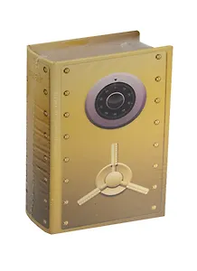 Шкатулка-книга сейф МДФ Золотой сейф (39506) (17х11х5)