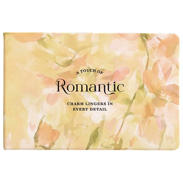 Еженедельник дат. 2027г. А6 64л 160*90 "Romantic" желтый, иск.кожа, интегр.переплет, тисн.фольгой, ляссе, горизонт.карманный, скругл.углы 3172378 — 1