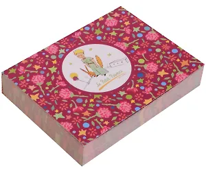 Блок для записей Маленький принц Розы на красном фоне (190л) (8х10,5)