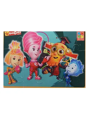 Мягкие пазлы А5 Фиксики (VT1103-24) (12 элементов) (4 мм) (235х165мм) (3+) (упаковка) 2492396