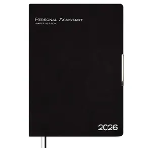 Ежедневник датированный 2026 год, А4, 120 листов, "Шеврет глосс", черный, Escalada