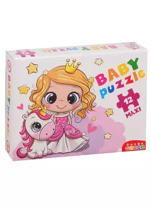 Пазл Дрофа-Медиа Baby Puzzle. Принцесса и единорог — 2779457 — 1