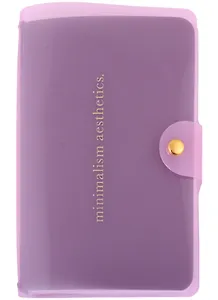 Записная книжка 108*175 32л+32л "Aesthetics", черный, пласт.переплет, кнопка, линия+клетка