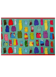 Альбом для рисования Unnika, "Разноцветные коты (графика)", А4, 20 листов, на скрепке