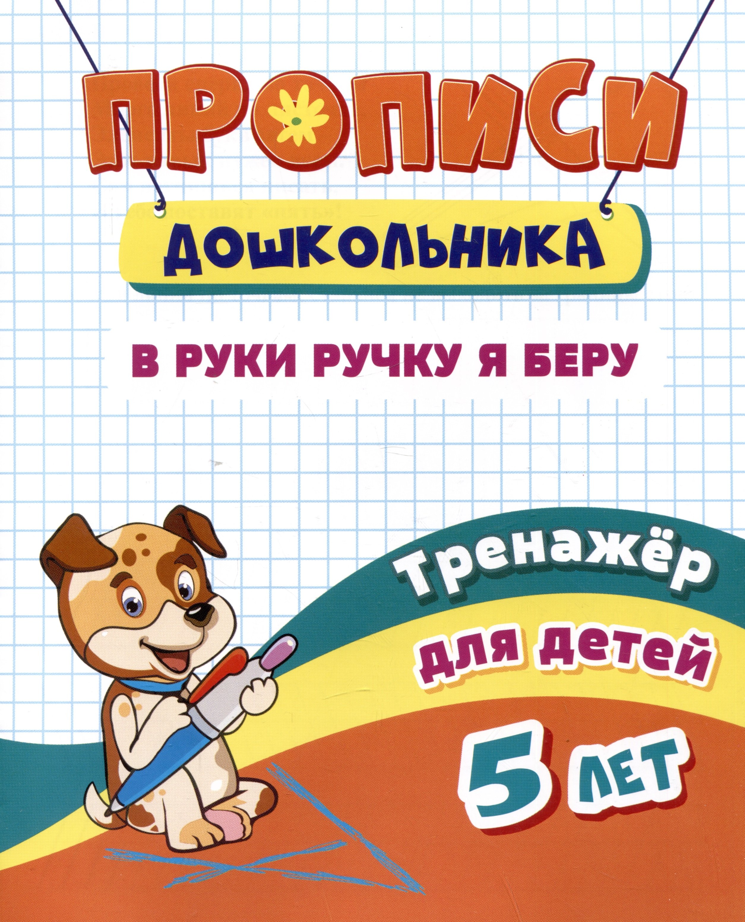 

Прописи дошкольника. В руки ручку я беру. Тренажер для детей 5 лет