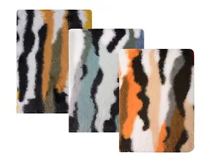 Книга для записей А5 80л "Wild" иск.мех, ассорти