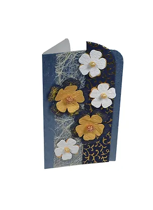 Открытки ручной работы "Ночные цветы" 19,5*12 см  см из бумаг ручного отлива 00008248 2392969