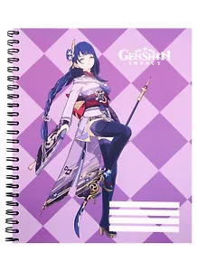 Тетрадь в клетку Genshin Impact, Raiden, 96 листов