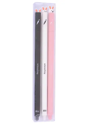 Ручки гелевые Interesting, черные 3 штуки 2981701