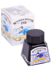 Тушь художественная Winsor&Newton, 14 мл, ультрамарин