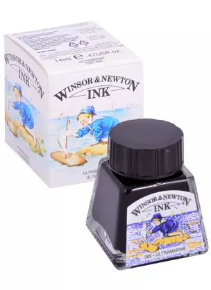 Тушь художественная Winsor&Newton, 14 мл, ультрамарин — 261833 — 1