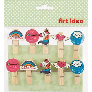 Набор прищепок Фэнтези (pr-005) (10 шт. ) (упаковка) (Art idea)