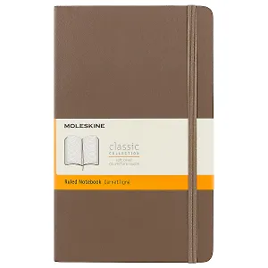 Книга для записей Moleskin Classic Soft, мягкая обложка, коричневая, 120 листов, А5