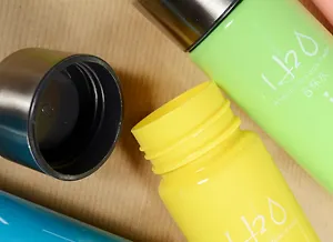 Сувенир, Бутылка H2O цветная, с веревочкой для руки, 280мл, пластик 12-07664-1512