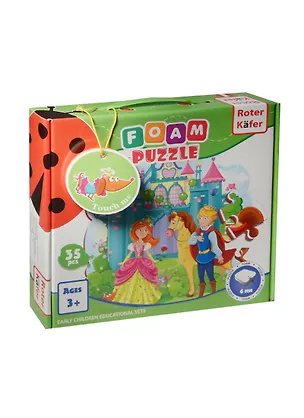 Foam Puzzle Сюжетные мягкие пазлы Принцесса (RK1202-06) (35 эл.) (толщина 6мм) (3+) (коробка) 2478529