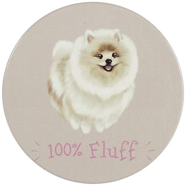 Подставка под кружку Шпиц 100% fluff (керамика) (11 см) (ПВХ бокс) (12-07671-N9) 2844536 — 1