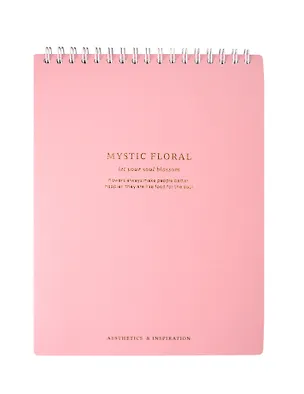 Блокнот А5, 80 листов в точку, "Blossom", белый, на спирали 3077249