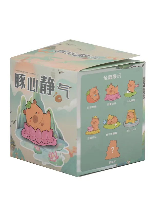 Игрушка Капибара на отдыхе (5см) (пластик) (Blind Box) (12-7003-202508-M340) 3126207 — 2