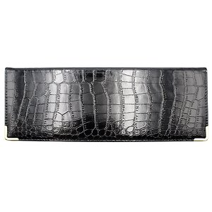 Планинг дат. 2027г. 56л "BUSINESS PREMIUM. Grand croco" черный, иск.кожа, метал.уголки, евроспираль, тонир.блок