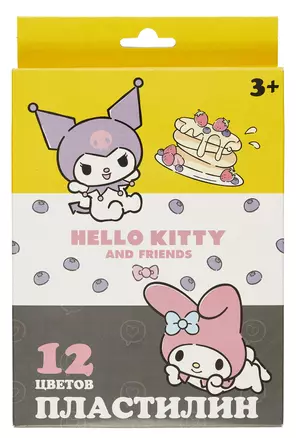 Пластилин 12цв 240гр "Hello Kitty&friends" к/к, стек — 3047442 — 1