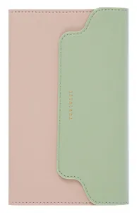 Ежедневник недат. А6+ 120л "Плезир" беж. и зеленый, кожзам, тв.переплет, тисн.фольгой, закругл.углы, офсет, справ.мат-лы, ляссе, инд.уп