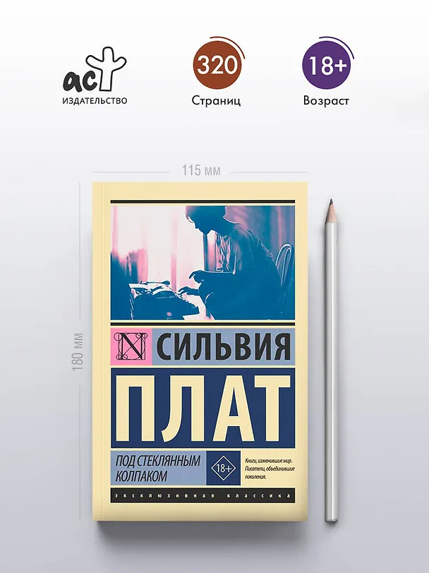 Книга Под стеклянным колпаком (Сильвия Плат) — 6
